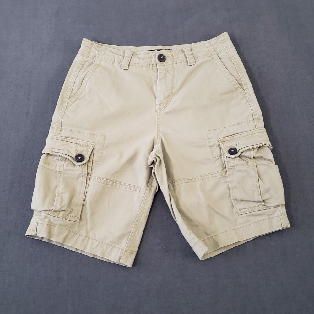 Aeropostale Shorts Men's Size 27 Khaki Tan Cargo Pockets Cotton‎